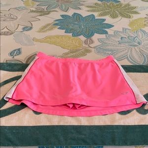 Workout skirt with underneath shorts.